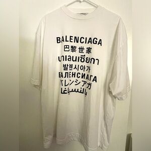authentic Balenciaga “language “T-shirt—M